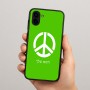 כיסוי בעיצוב אישי עם השם שלך לדגם - Samsung Galaxy A04 בעיצוב סמל השלום