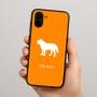 כיסוי בעיצוב אישי עם השם שלך לדגם - Samsung Galaxy A04 בעיצוב כלב
