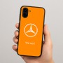 כיסוי בעיצוב אישי עם השם שלך לדגם - Samsung Galaxy A04 בעיצוב מרצדס-בנץ