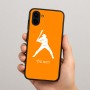 כיסוי בעיצוב אישי עם השם שלך לדגם - Samsung Galaxy A04 בעיצוב שחקן בייסבול