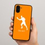 כיסוי בעיצוב אישי עם השם שלך לדגם - Samsung Galaxy A04 בעיצוב שחקן פינג פונג