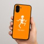 כיסוי בעיצוב אישי עם השם שלך לדגם - Samsung Galaxy A04 בעיצוב סקלטון