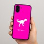 כיסוי בעיצוב אישי עם השם שלך לדגם - Samsung Galaxy A04 בעיצוב דינוזאור