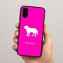 כיסוי בעיצוב אישי עם השם שלך לדגם - Samsung Galaxy A04 בעיצוב כלב