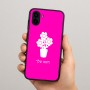 כיסוי בעיצוב אישי עם השם שלך לדגם - Samsung Galaxy A04 בעיצוב פרח