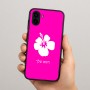 כיסוי בעיצוב אישי עם השם שלך לדגם - Samsung Galaxy A04 בעיצוב פרח היביסקוס