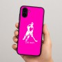 כיסוי בעיצוב אישי עם השם שלך לדגם - Samsung Galaxy A04 בעיצוב שחקן הוקי