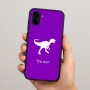 כיסוי בעיצוב אישי עם השם שלך לדגם - Samsung Galaxy A04 בעיצוב דינוזאור