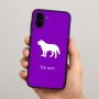 כיסוי בעיצוב אישי עם השם שלך לדגם - Samsung Galaxy A04 בעיצוב כלב