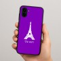 כיסוי בעיצוב אישי עם השם שלך לדגם - Samsung Galaxy A04 בעיצוב מגדל אייפל