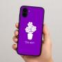 כיסוי בעיצוב אישי עם השם שלך לדגם - Samsung Galaxy A04 בעיצוב פרח