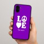 כיסוי בעיצוב אישי עם השם שלך לדגם - Samsung Galaxy A04 בעיצוב אהבה