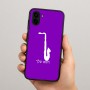 כיסוי בעיצוב אישי עם השם שלך לדגם - Samsung Galaxy A04 בעיצוב סקסופון
