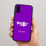 כיסוי בעיצוב אישי עם השם שלך לדגם - Samsung Galaxy A04 בעיצוב חצוצרה