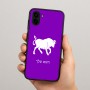 כיסוי בעיצוב אישי עם השם שלך לדגם - Samsung Galaxy A04 בעיצוב מזלות - שור
