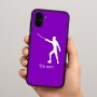כיסוי בעיצוב אישי עם השם שלך לדגם - Samsung Galaxy A04 בעיצוב לוחם סייף