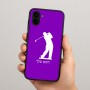 כיסוי בעיצוב אישי עם השם שלך לדגם - Samsung Galaxy A04 בעיצוב שחקן גולף