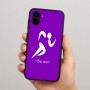 כיסוי בעיצוב אישי עם השם שלך לדגם - Samsung Galaxy A04 בעיצוב רצים אולימפיים