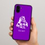 כיסוי בעיצוב אישי עם השם שלך לדגם - Samsung Galaxy A04 בעיצוב סנטה קלאוס
