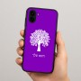 כיסוי בעיצוב אישי עם השם שלך לדגם - Samsung Galaxy A04 בעיצוב עץ