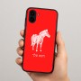 כיסוי בעיצוב אישי עם השם שלך לדגם - Samsung Galaxy A04 בעיצוב זברה