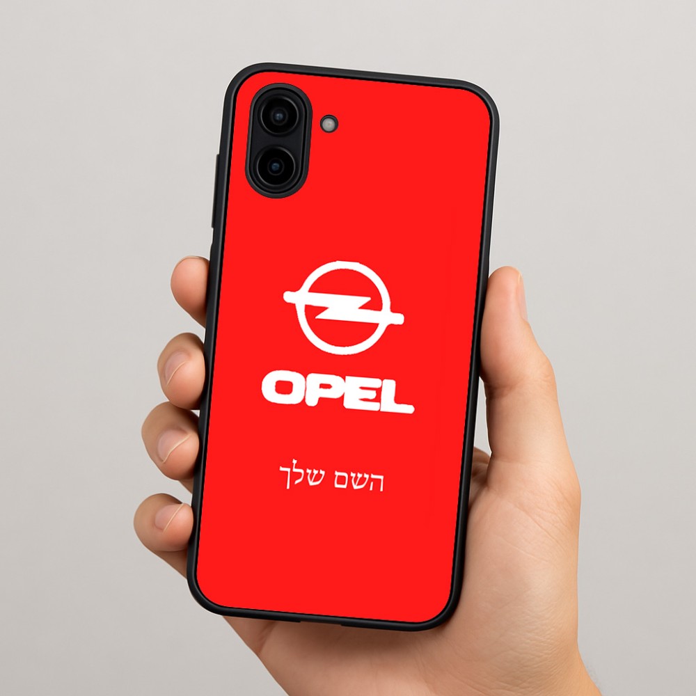 כיסוי בעיצוב אישי עם השם שלך לדגם - Samsung Galaxy A04 בעיצוב אופל