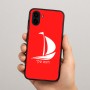 כיסוי בעיצוב אישי עם השם שלך לדגם - Samsung Galaxy A04 בעיצוב סירה
