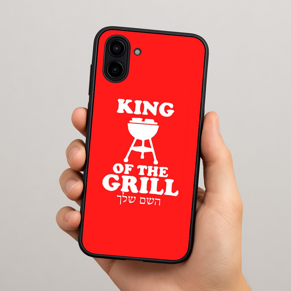 כיסוי בעיצוב אישי עם השם שלך לדגם - Samsung Galaxy A04 בעיצוב מלך הגריל