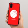 כיסוי בעיצוב אישי עם השם שלך לדגם - Samsung Galaxy A04 בעיצוב כדורסל