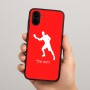 כיסוי בעיצוב אישי עם השם שלך לדגם - Samsung Galaxy A04 בעיצוב שחקן פינג פונג