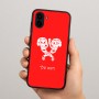 כיסוי בעיצוב אישי עם השם שלך לדגם - Samsung Galaxy A04 בעיצוב פרחי קרן