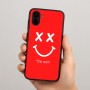 כיסוי בעיצוב אישי עם השם שלך לדגם - Samsung Galaxy A04 בעיצוב סמיילי