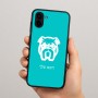 כיסוי בעיצוב אישי עם השם שלך לדגם - Samsung Galaxy A04 בעיצוב פרצוף בולדוג