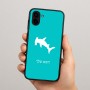 כיסוי בעיצוב אישי עם השם שלך לדגם - Samsung Galaxy A04 בעיצוב כריש ראש פטיש