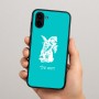 כיסוי בעיצוב אישי עם השם שלך לדגם - Samsung Galaxy A04 בעיצוב ארנב מחזיק גזר