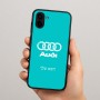 כיסוי בעיצוב אישי עם השם שלך לדגם - Samsung Galaxy A04 בעיצוב אאודי