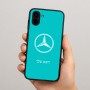 כיסוי בעיצוב אישי עם השם שלך לדגם - Samsung Galaxy A04 בעיצוב מרצדס-בנץ