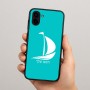 כיסוי בעיצוב אישי עם השם שלך לדגם - Samsung Galaxy A04 בעיצוב סירה
