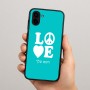 כיסוי בעיצוב אישי עם השם שלך לדגם - Samsung Galaxy A04 בעיצוב אהבה