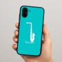 כיסוי בעיצוב אישי עם השם שלך לדגם - Samsung Galaxy A04 בעיצוב סקסופון
