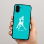 כיסוי בעיצוב אישי עם השם שלך לדגם - Samsung Galaxy A04 בעיצוב שחקן הוקי