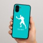 כיסוי בעיצוב אישי עם השם שלך לדגם - Samsung Galaxy A04 בעיצוב שחקן פינג פונג