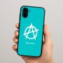 כיסוי בעיצוב אישי עם השם שלך לדגם - Samsung Galaxy A04 בעיצוב אנרכיה