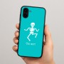 כיסוי בעיצוב אישי עם השם שלך לדגם - Samsung Galaxy A04 בעיצוב סקלטון