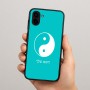 כיסוי בעיצוב אישי עם השם שלך לדגם - Samsung Galaxy A04 בעיצוב סמל יינג יאנג