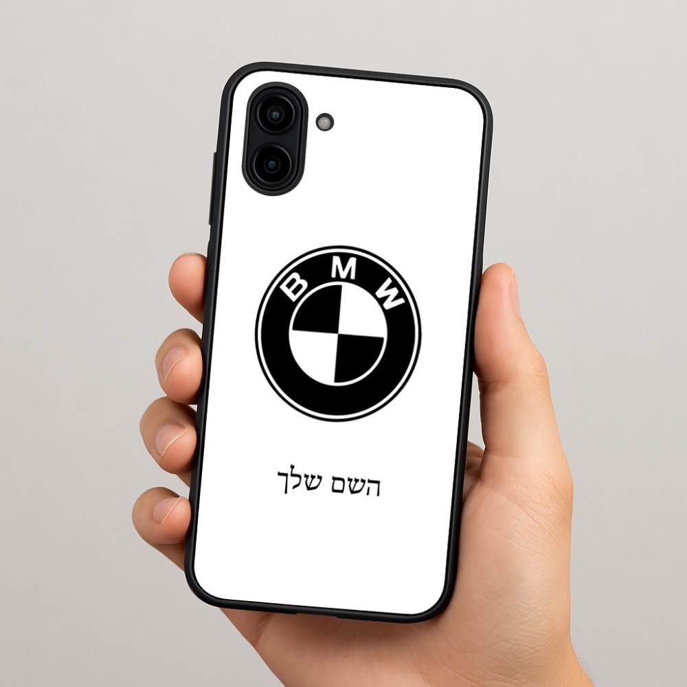 כיסוי בעיצוב אישי עם השם שלך לדגם - Samsung Galaxy A04 בעיצוב ב.מ.וו