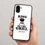 כיסוי בעיצוב אישי עם השם שלך לדגם - Samsung Galaxy A04 בעיצוב מלך הגריל