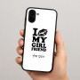 כיסוי בעיצוב אישי עם השם שלך לדגם - Samsung Galaxy A04 בעיצוב לנשק את החברה שלי