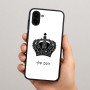 כיסוי בעיצוב אישי עם השם שלך לדגם - Samsung Galaxy A04 בעיצוב כתר מלכותי