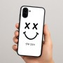 כיסוי בעיצוב אישי עם השם שלך לדגם - Samsung Galaxy A04 בעיצוב סמיילי